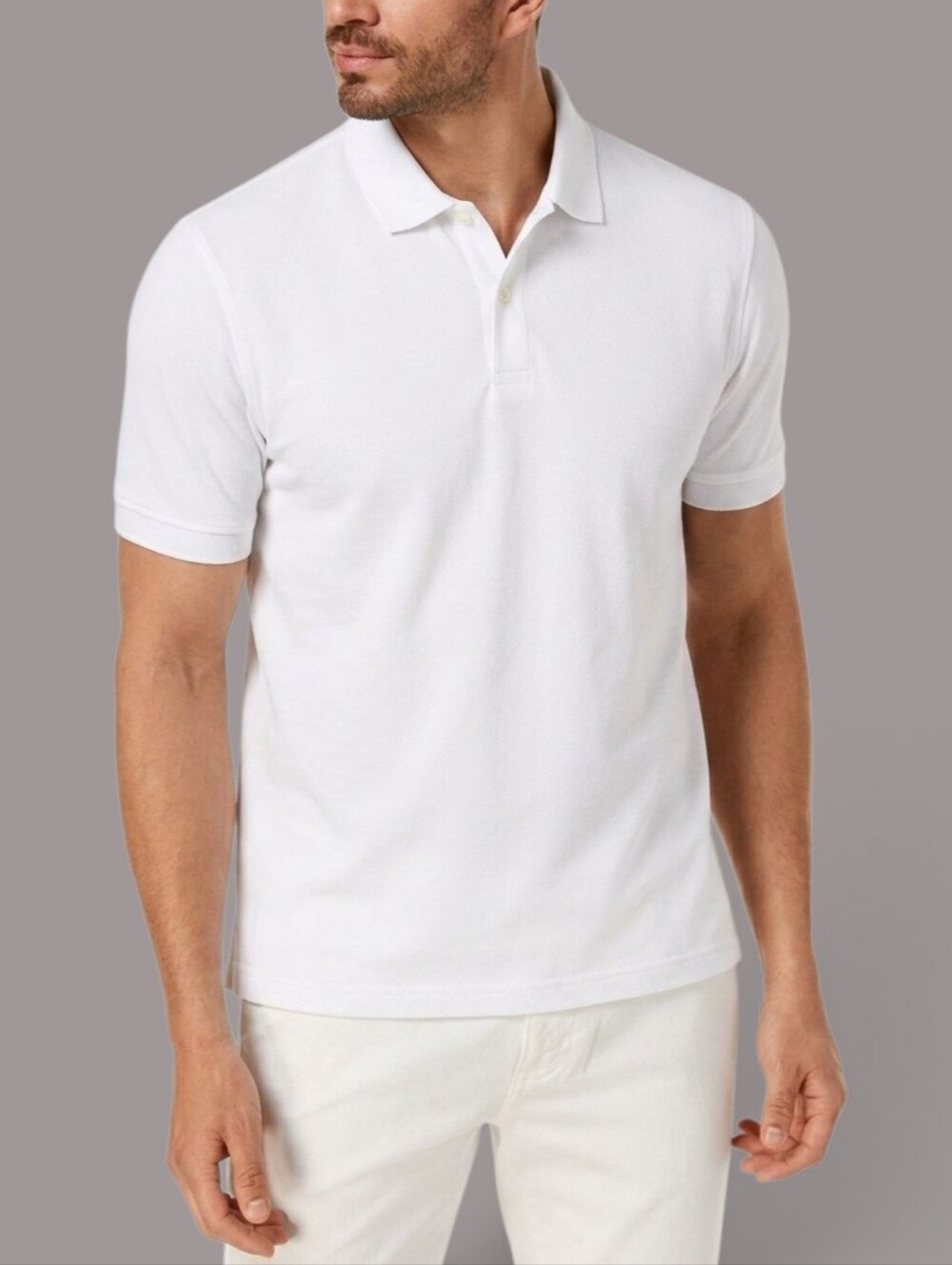 CLUB ROOM Bundle Of 2 White Men’s Polo Shirts Size S